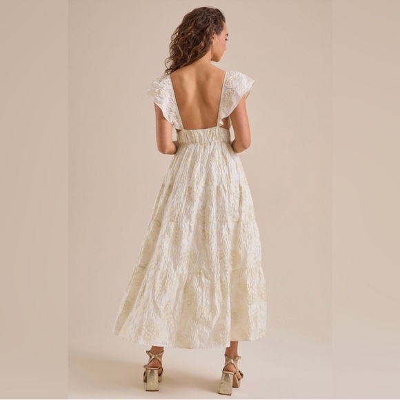 Altrd State Athena Maxi Dress Gold shimmer NTW - Picture 3 of 7